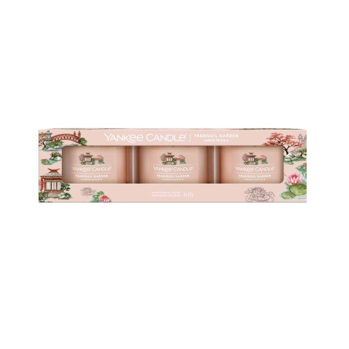 Yankee Candle - Tranquil Garden - 3 Filled Votive Candle
